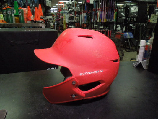 Used Evoshield Batting Helmet in Red with Jaw Guard Size ML