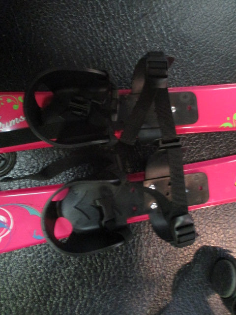 Used Lucky Bums Toddler Girls Youth Beginner Snow Skis 27"