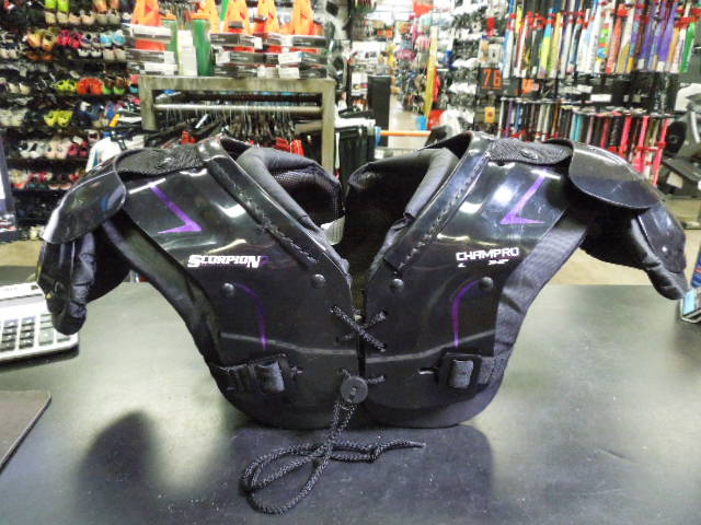 Load image into Gallery viewer, Used Champro Scorpion Football Shoulder Pads Size L 30-32"
