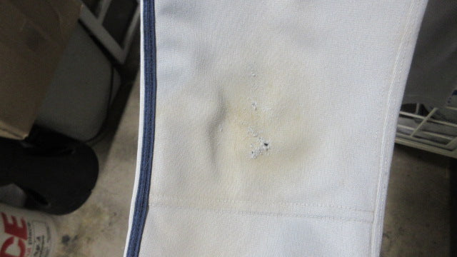 Load image into Gallery viewer, Used Nike Blue Piping Grey Open Bottom Pants Youth Size XS - wear
