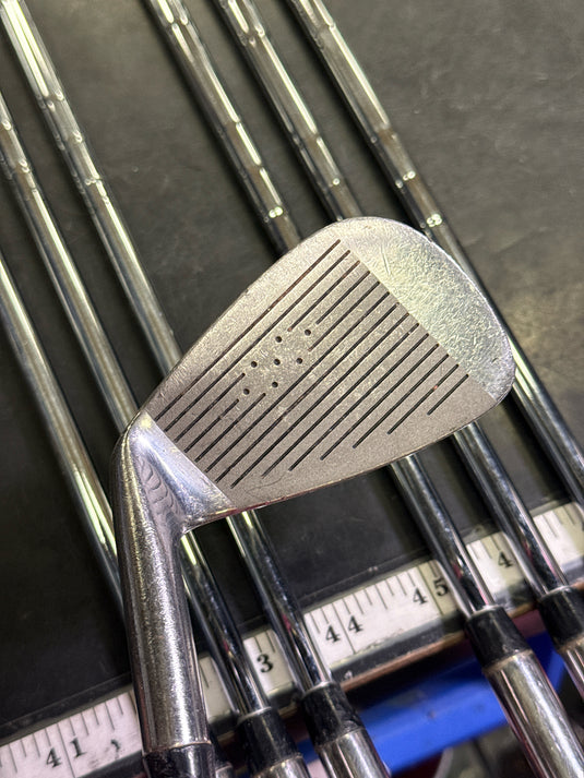 Used Accel Iso Spin 5000 Midsized 7pc Right Hand Iron Set 3-9i no 7 and Pw