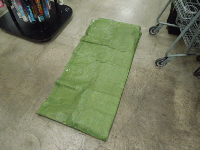 Load image into Gallery viewer, Used Green Tarp 9.5 x 6.5 ft Photos Show Item Folded Down
