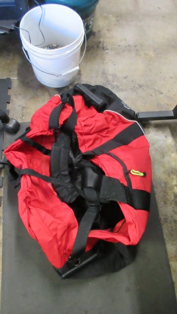 Load image into Gallery viewer, Used Lewis N Clark 36&quot; Sport Duffle Bag - plastic wear
