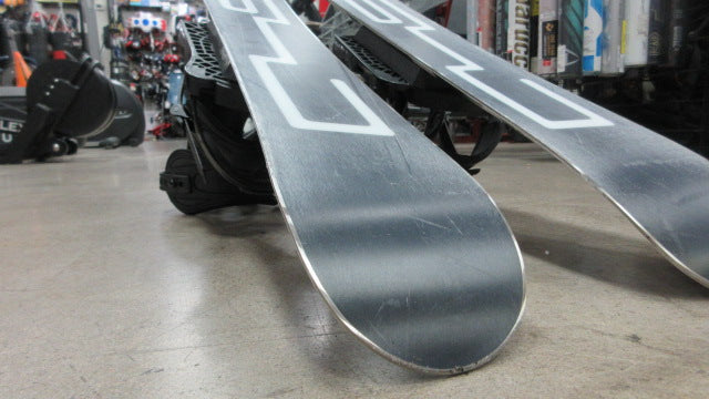 Load image into Gallery viewer, Used Phenom 90cm Five Forty 75 Ski Blades w/ Snowboard Bindings and Risers
