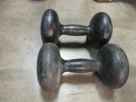 Used Vintage 20lb Dumbbell Set