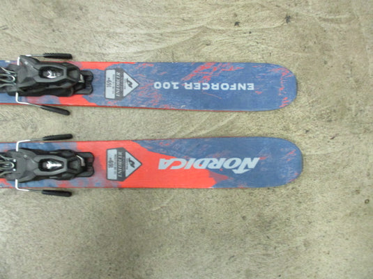 Used Nordica Enforcer 100 Powder 169cm Downhill Skis W/ AT Bindings
