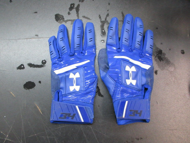 Load image into Gallery viewer, Used Under Armour Harper Hustle Batting Gloves - Size Youth Medium
