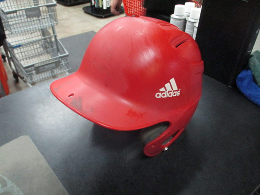 Used Adidas Tripple Strike Batting Helmet in Red Size 6 3/8 - 7 3/8