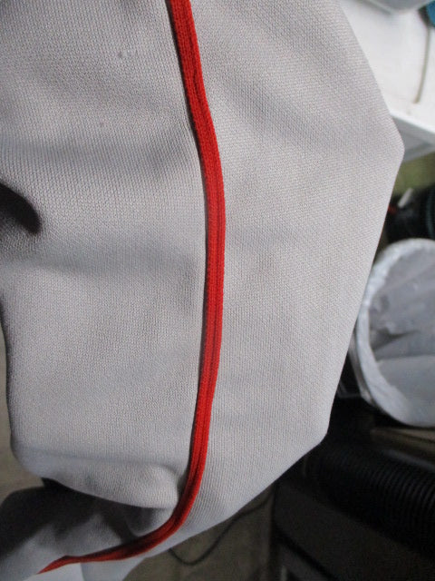 Used Easton Grey & Red Piping Open Bottom Pants Adult Size Small