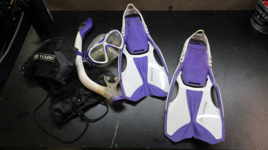 Used U.S Divers Fins Set - Size Medium