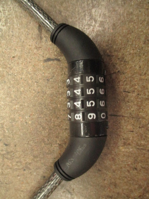 Used 5ft Combination Bike Cable Lock - Combo Is 1776