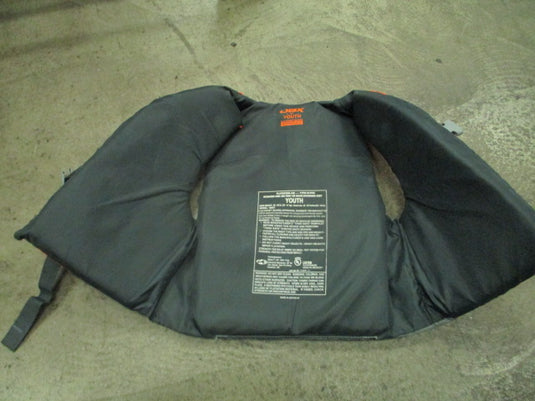 Used DBX Orange Youth Life Jacket Size 50-90lbs