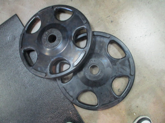 Used Hampton 45LB Olympic Rubber Weight Plate - SET