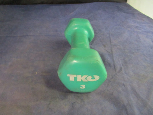 Used TKO Vinyl Coated 3lb Dumbbell