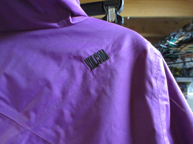 Load image into Gallery viewer, Used Volcom Sky Winter Purple thermonite Hooded Jacket - Size Medium
