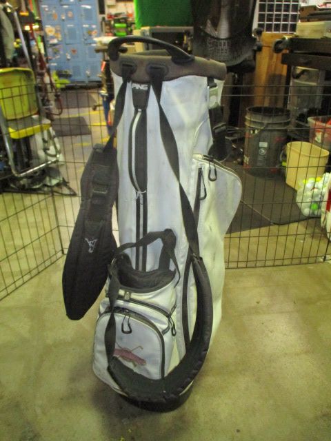 Used Ping E2 Enhanced Ergonomics Golf Stand Bag with Carry Strap Heavy Use