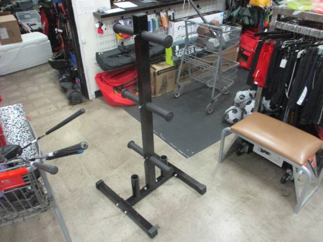 Load image into Gallery viewer, Yaheetech Olympic Plate Tree W/ 2 Barbell Holders
