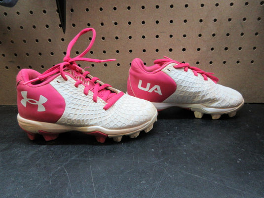 Used Under Armour Girls' Glyde 2.0 RM Jr. Softball Cleats - Size 12k