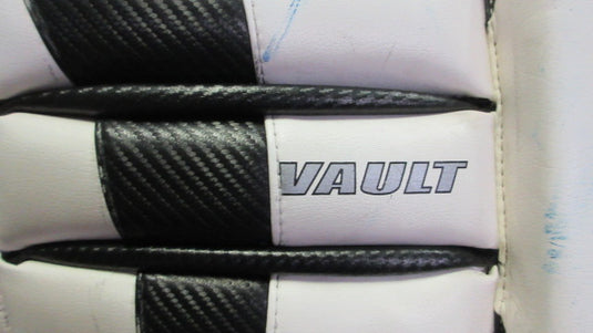 Used Vaughn Vault 36'' Hockey Goalie Shin Pads - White