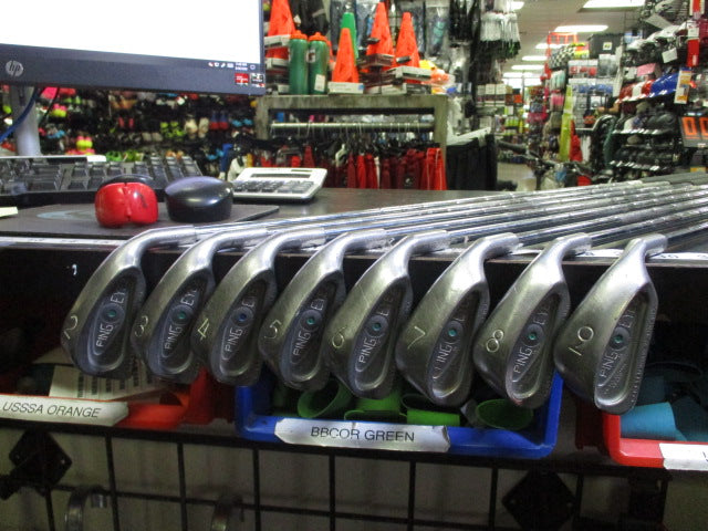 Load image into Gallery viewer, Used Ping EYE 2 Karsten Right Hand Iron Set 2-9 (4 Iron Has a Blue Dot)
