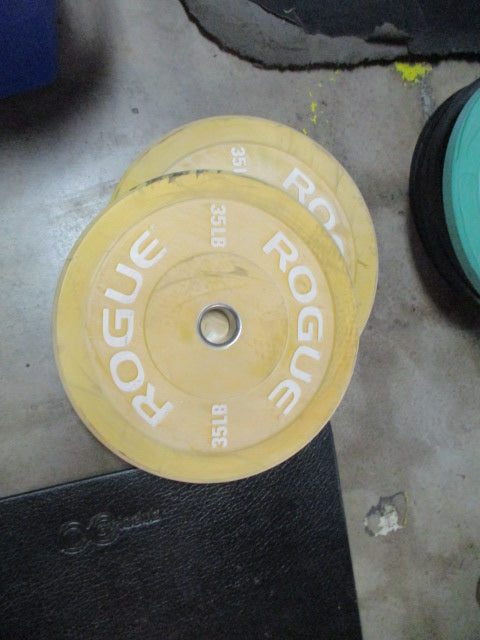 Used Rogue 35LB Olympic Weight Plate - SET