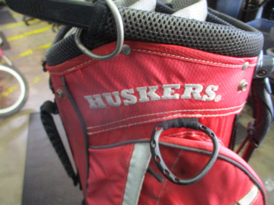 Used Team Golf Huskers Golf Stand Bag Missimg Shoulder Strap