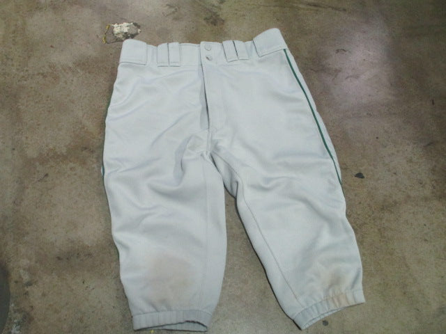 Load image into Gallery viewer, Used Mizuno Performance Knicker Pants Grey with Green Piping Size Medium
