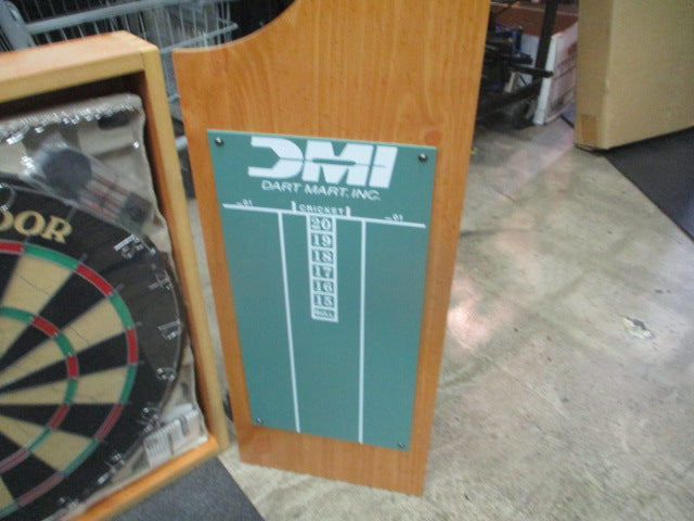 Load image into Gallery viewer, NODOR Supabull Dartboard With Wood Cabinet. Includes Darts

