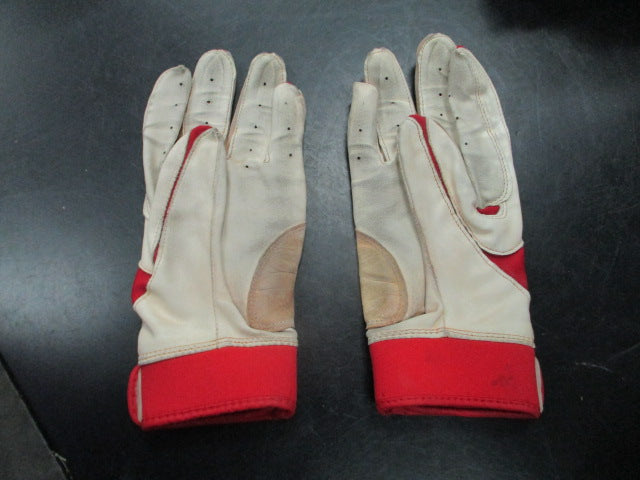 Load image into Gallery viewer, Used Demarini Batting Gloves in Red Size Youth Medium
