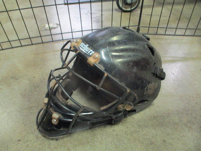 Load image into Gallery viewer, Used Schutt Catchers Helmet in Black No Size Visible
