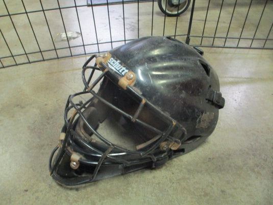 Used Schutt Catchers Helmet in Black No Size Visible