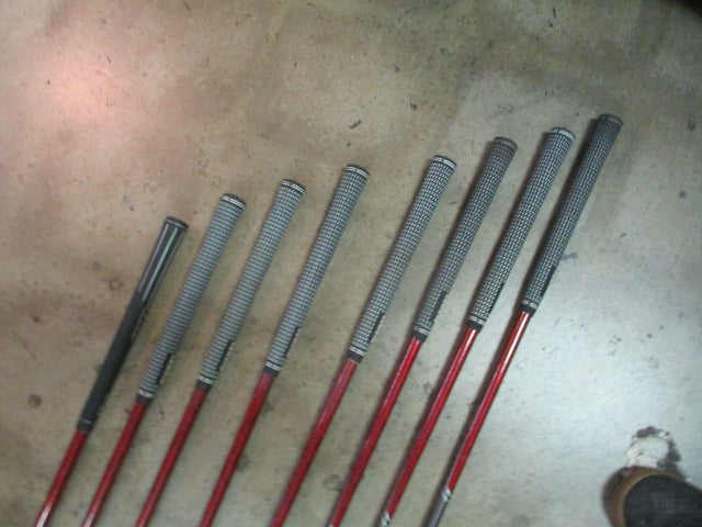 Load image into Gallery viewer, Used Ping i20 RH Graphite Shaft Regular Flex 4-PW-U Wedge Black Dot Iron Set
