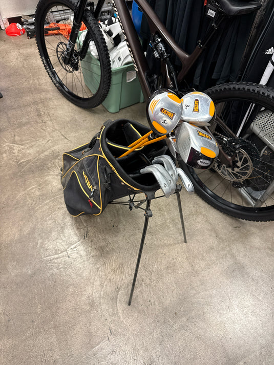 Heavy Use Wilson Ultra 9 pc Complete Right Hand Golf Set with Bag