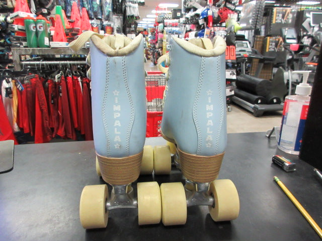 Load image into Gallery viewer, Used Impala Blue Quad Roller Skates Size 5

