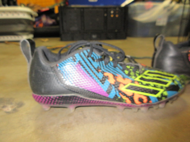 Load image into Gallery viewer, Used Adidas Adizero 12.0 'Mismatch - Black Multi-Color Football Cleats - Size 6
