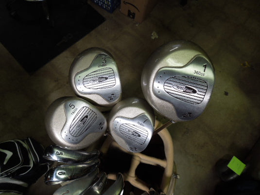Used Tech Edge Complete Ladies 12pc Right Hand Golf Club Set with Carry Bag