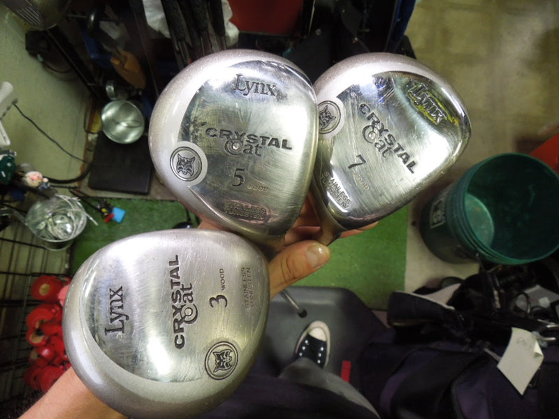 Load image into Gallery viewer, Used Lynx Crystal Cat 10pc Right Hand Ladies Golf Club Set
