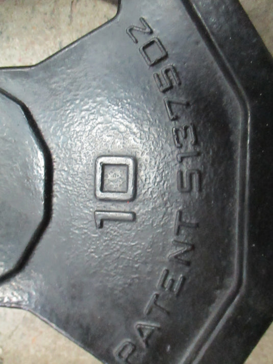 Used Group Strength Rubber Hex 10LB Standard Weight Plate