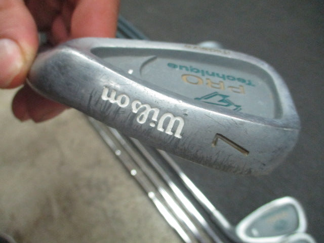 Load image into Gallery viewer, Used Wilson Pro Technique Iron Set 3-9, PW, Driver, 5 Wood, 3 Wood - RH
