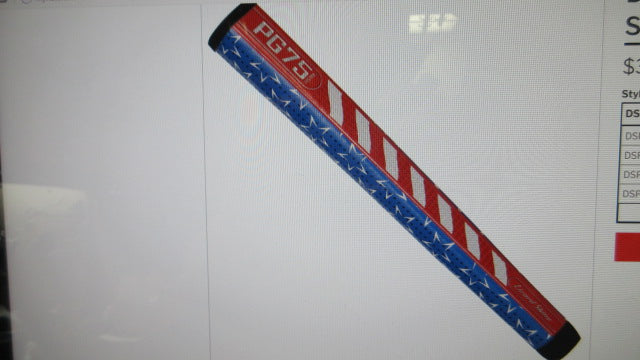 Load image into Gallery viewer, New Lizard Skins DSP Ultra Golf Grip  Star Bangled PG75 Pistol Putter Grip
