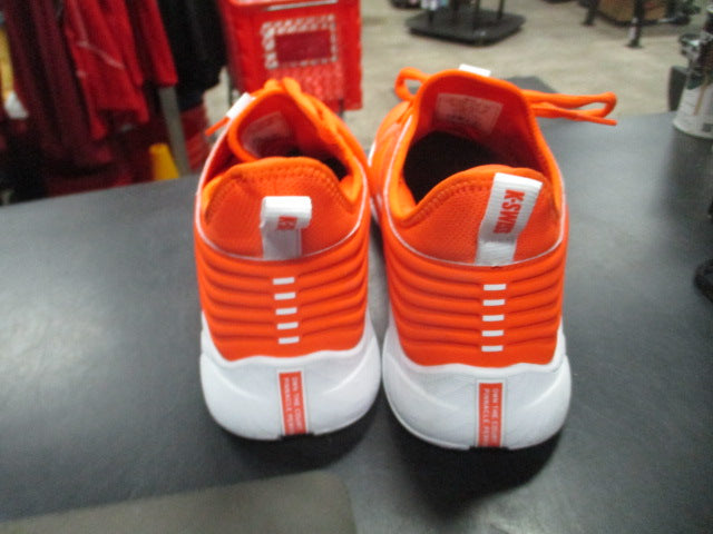 Load image into Gallery viewer, Used K-Swiss Orange Size 11 Pickle Ball shoes
