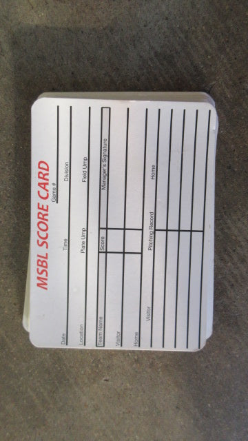 Load image into Gallery viewer, MSBL Score Cards QTY 7
