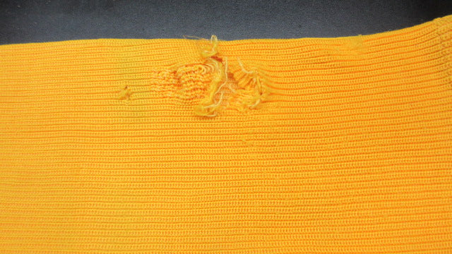 Load image into Gallery viewer, Used Bauer Team Yellow Hockey Socks Youth Size L/XL - holes
