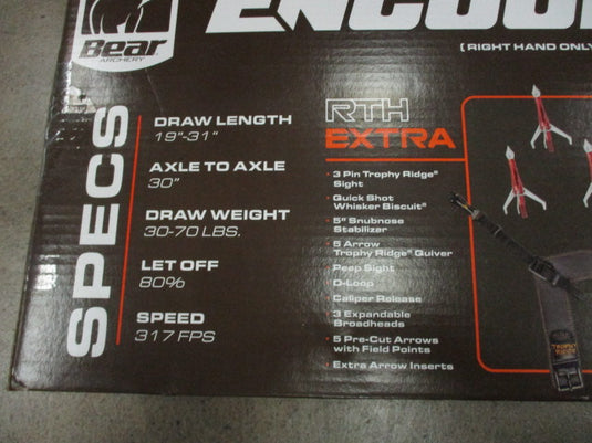New In Box Bear Encounter Compound Bow