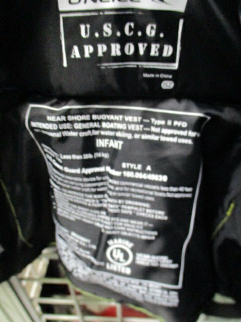Used O'Neill Near Shore Buoyant Life Vest / Lifejacket Size Infant