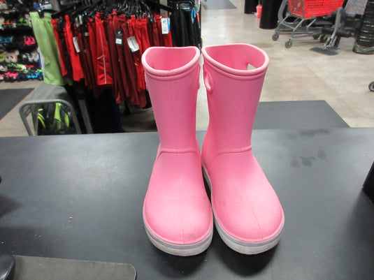 Used Crocs Pink Size 1 Rain Boots