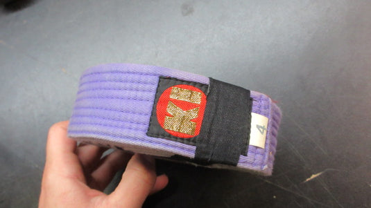 Used KI Light Purple Karate Belt - Size 4