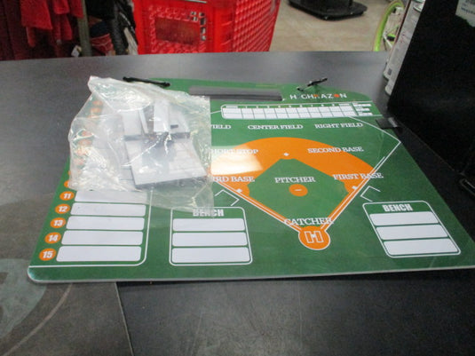 Used Magnetic Baseball Coach Clipboard 40 Lineup Cards
