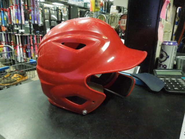 Load image into Gallery viewer, Used All Star Red BH3000 6.5-7.5 Batting Helmet With Jaw Guard
