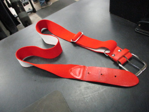 Used Adult Red Baseball Belt